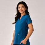 güd scrubs Ladies Stretch V-Neck Top – Modern Comfort & Performance - Image 4